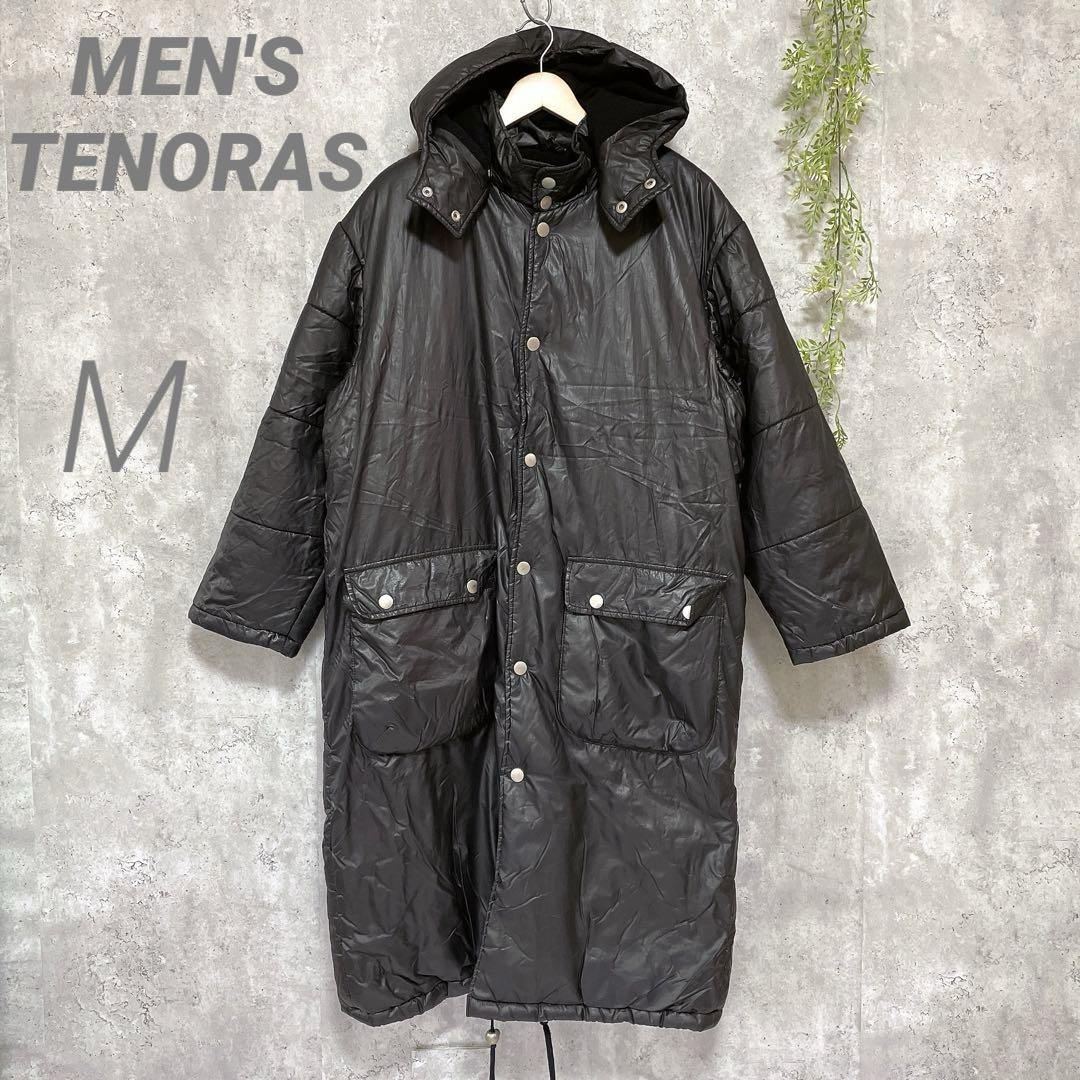 MEN'S TENORAS】中綿ロングコート ベンチコート 大きく 防寒着 黒 M