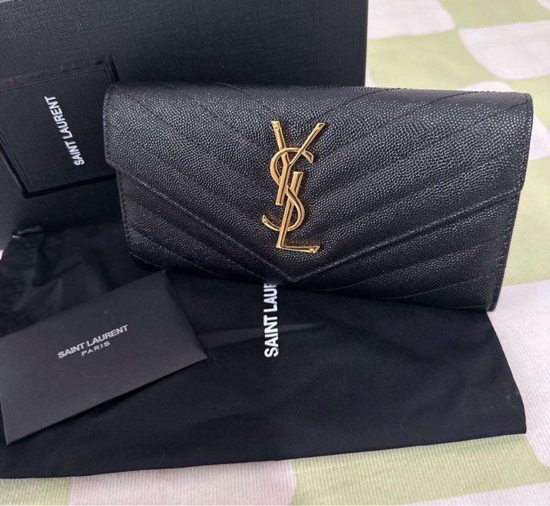 SAINT LAURENT 二つ折り財布 ブラック 売買されたオークション情報 落札价格 【au payマーケット】の商品情報をアーカイブ公開
