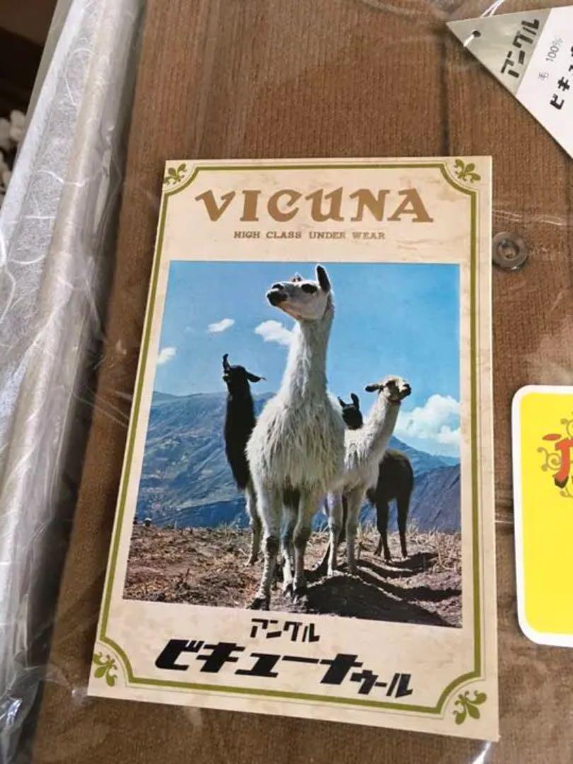 未使用 三越 肌着 上下Lサイズ ビキューナ vicuña カシミヤ