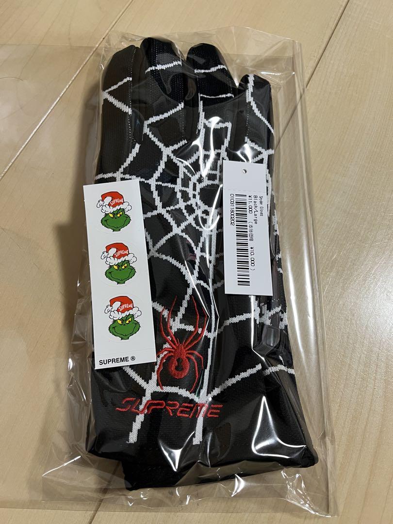 Supreme Spyder Gloves Black - US