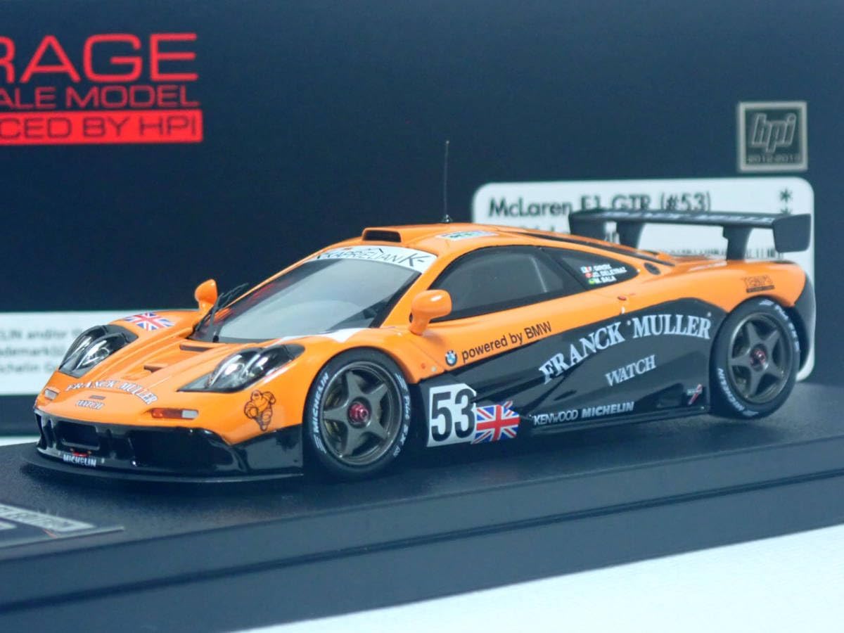 キッドボックス特注 HPI racing 1/43 MIRAGE F1 GTR FRANCK MULLER #53 1996 Le