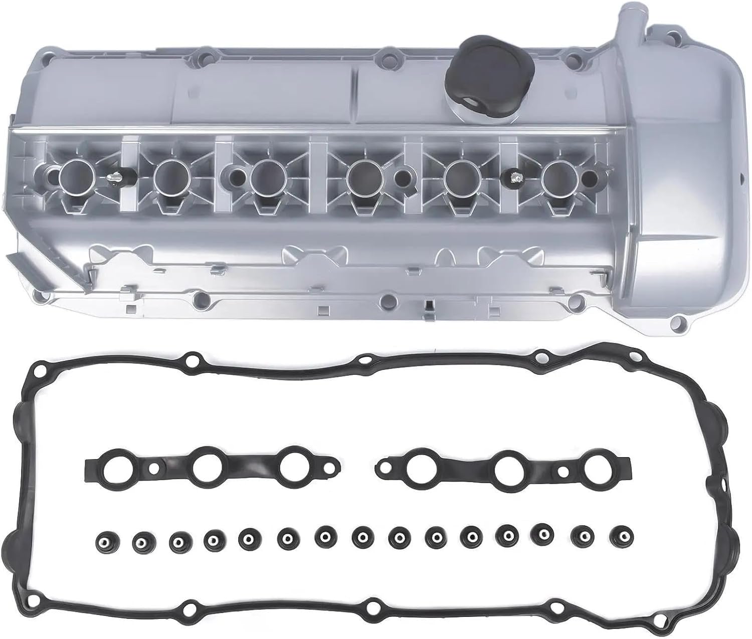 ロッカーカバーガスケット 11127512839 エンジン バルブ カバー ガスケット ボルト キャップ付き 用 M54 E46 3