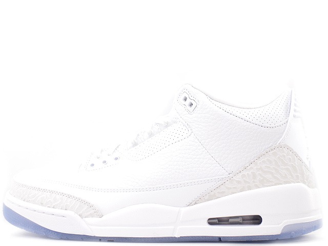 NIKE AIR JORDAN 3 RETRO 136064-111<BR>ナイキ エアジョーダン 3 レトロ  ホワイト/ホワイト-ホワイト <BR>WHITE/WHITE-WHITE