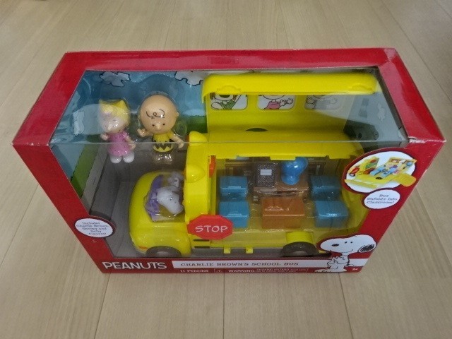 スヌーピー フィギュア セット スクールバス チャーリー