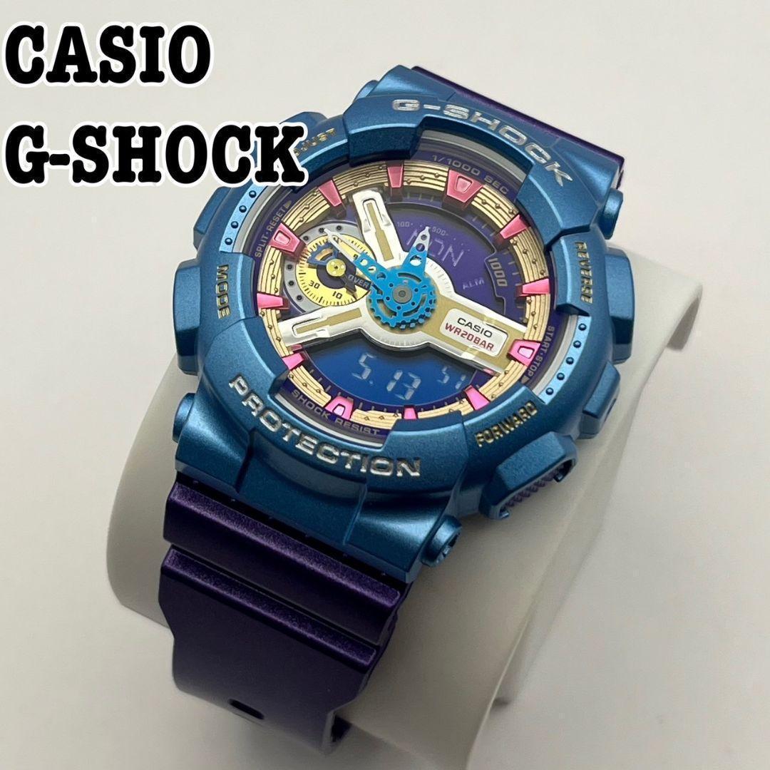 売れ筋ランキングも 美品 G-SHOCK 限定 GMA-S110HC-6A 腕時計 パープル 逆輸入 時計