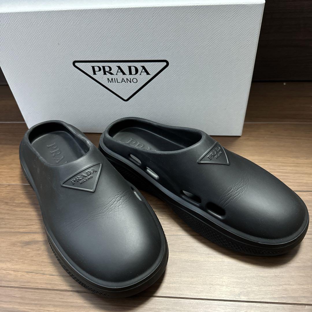 PRADA サンダル42 黒 PRADA サンダル42 黒