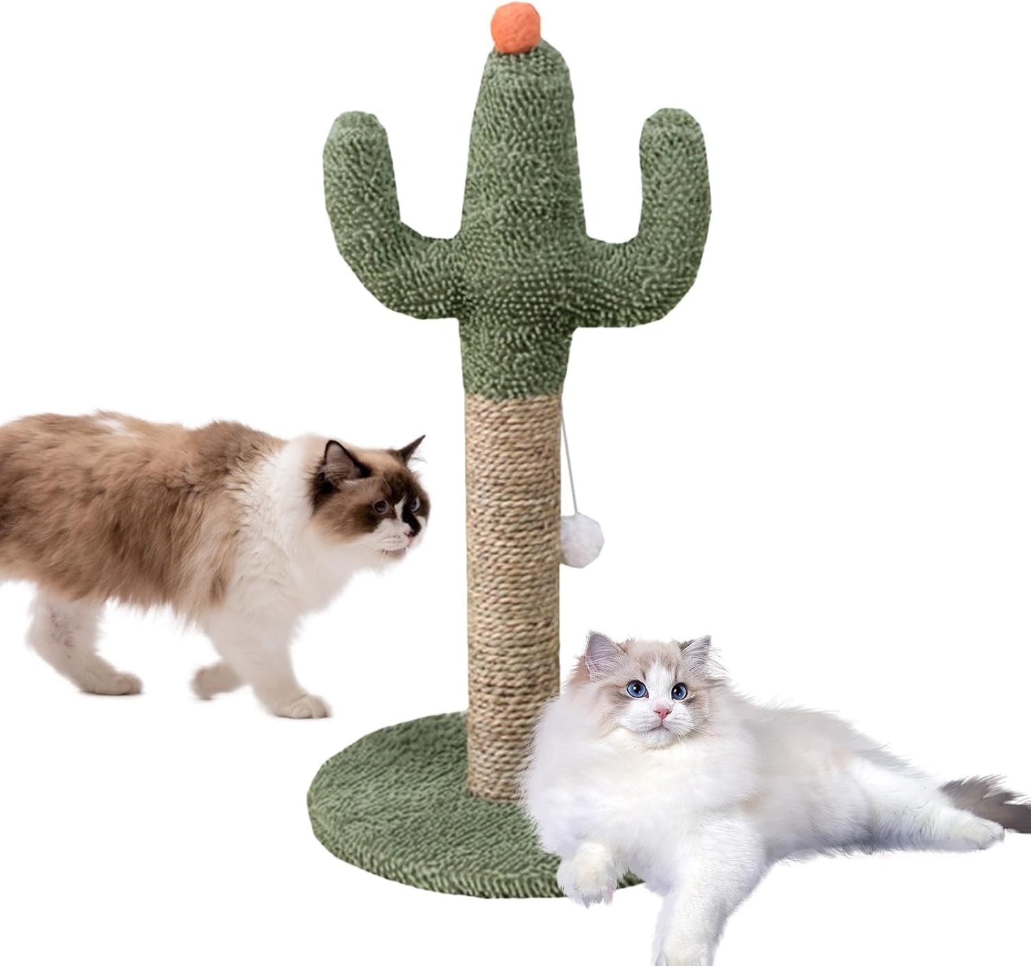 猫のスクラッチポスト、サボテンキャットスクラッチ - グリーン