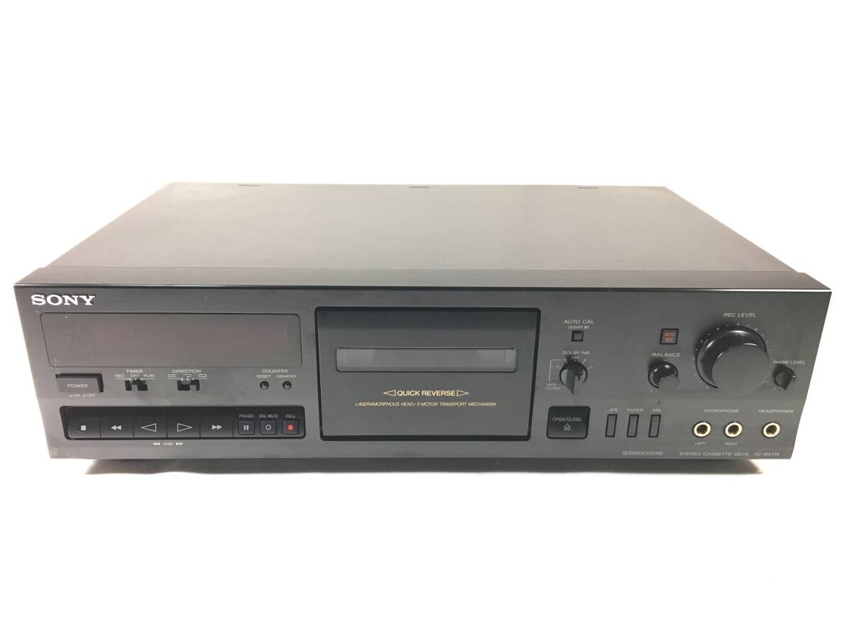 SONY TC-RX715 クイックリバース カセットデッキ SONY TC-RX715 クイックリバース カセットデッキ