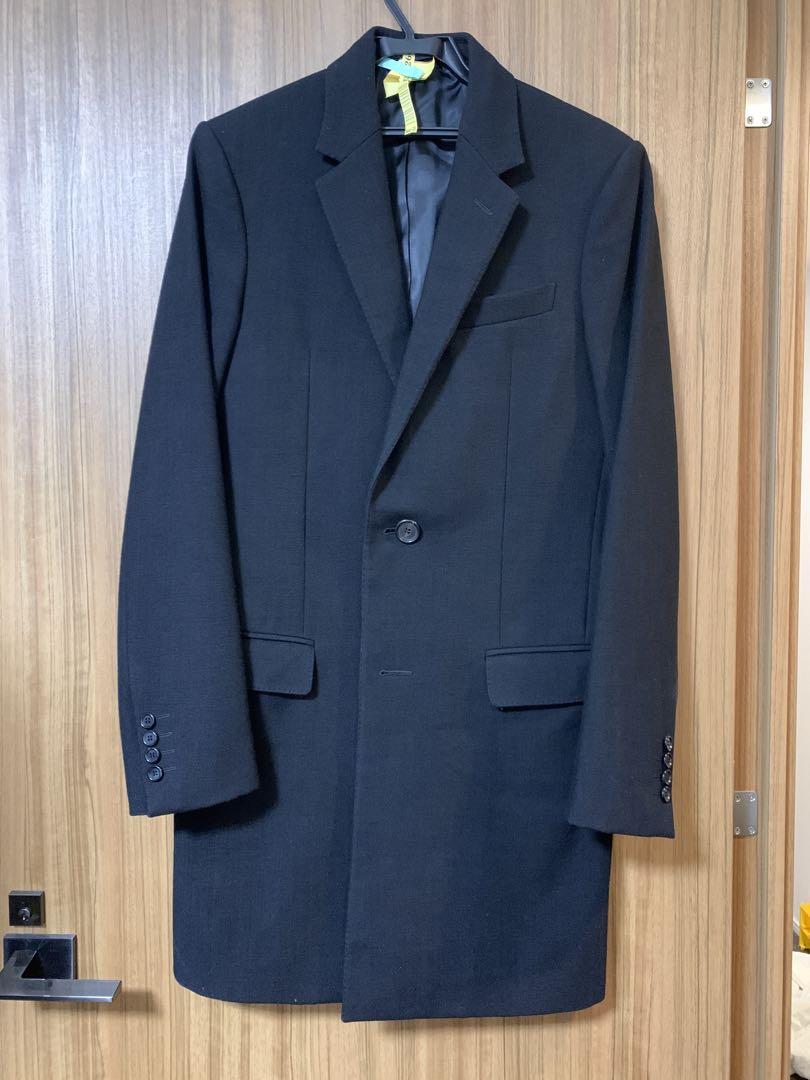 未使用品！シルク混 LANVIN en Bleu ランバン 高級チェスターコート