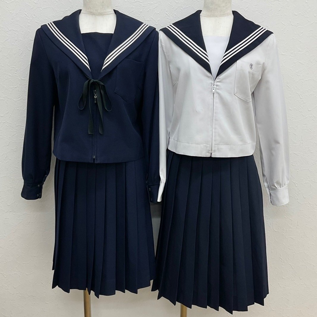 メーカー U131/A /160A/11/W66/W69/ 女子制服5点 一宮西高校 愛知県 (中古) 学生服