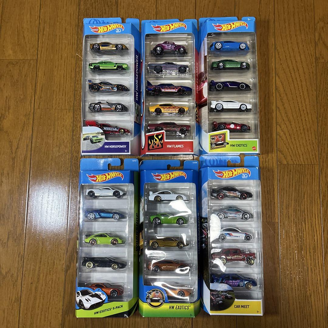高評価なギフト ホットウィール ① 6個セット 5カーパック ミニカー