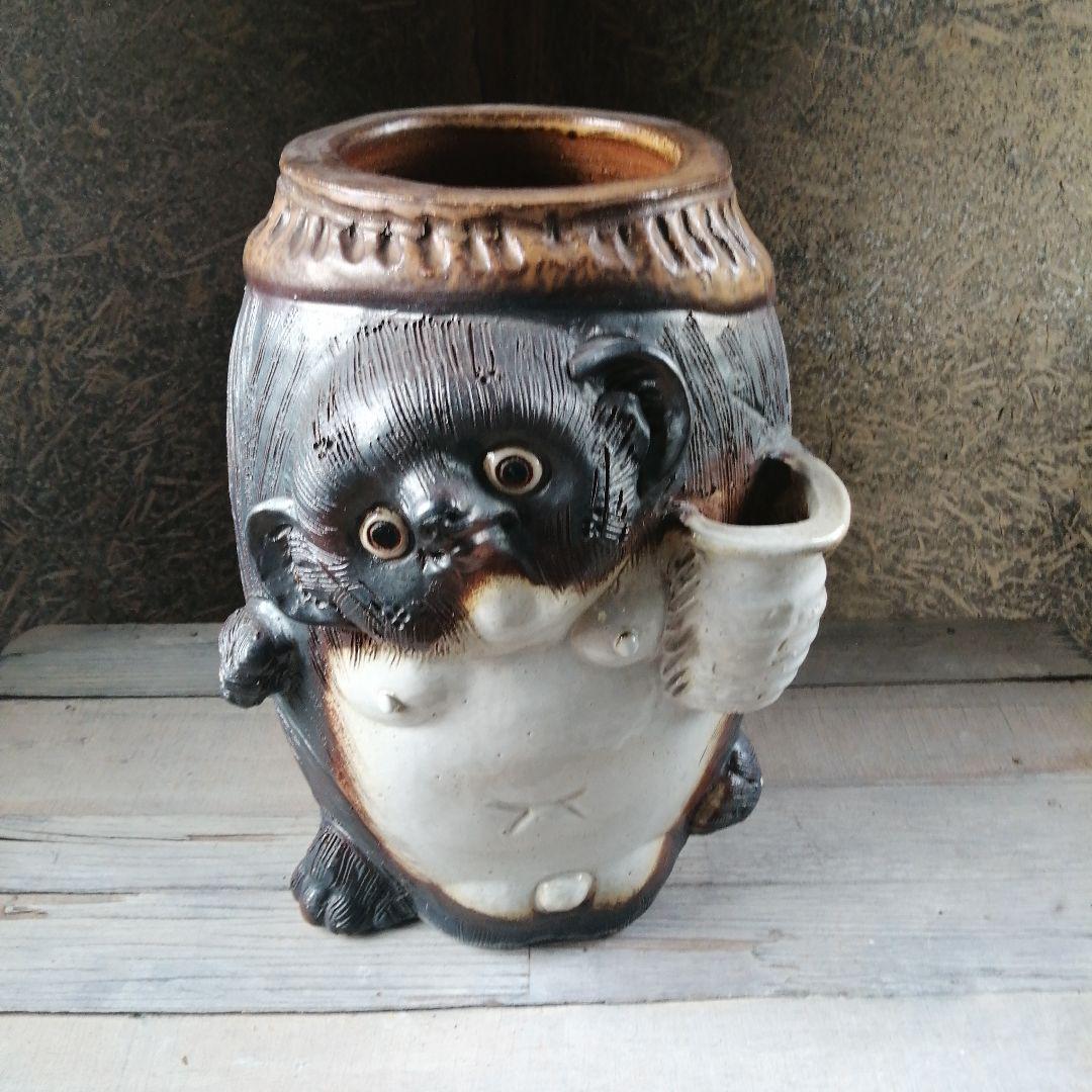 人気ショップ 信楽焼 38cm 狸傘立て 傘立て